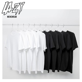 Áo thun nam nữ trắng trơn - đen trơn Áo thun trơn unisex LAZY