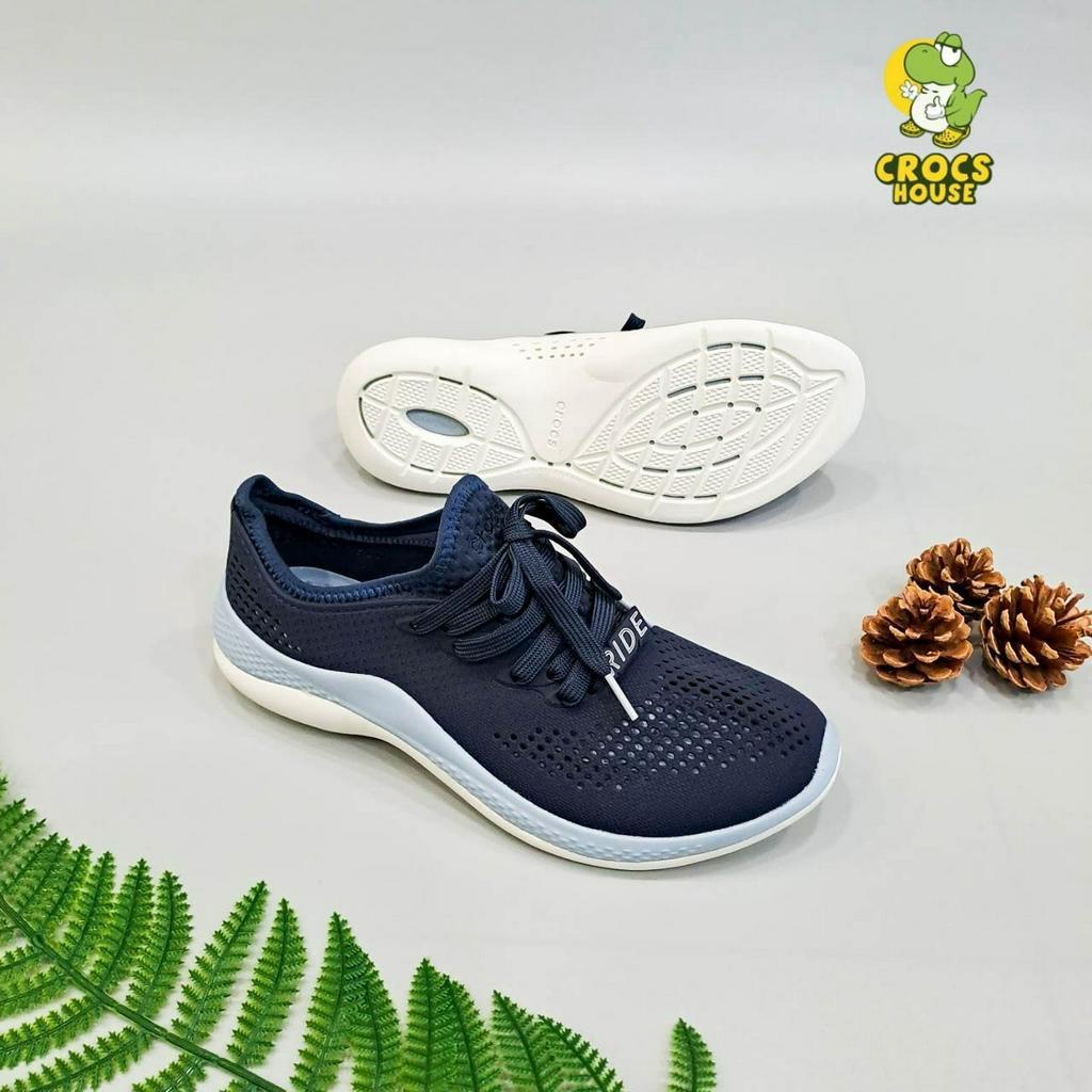 Giày crocs literide pacer 360 unisex, giày cross cột dây nhựa nam nữ chạy bộ siêu êm chân - Nhà Cá Sấu