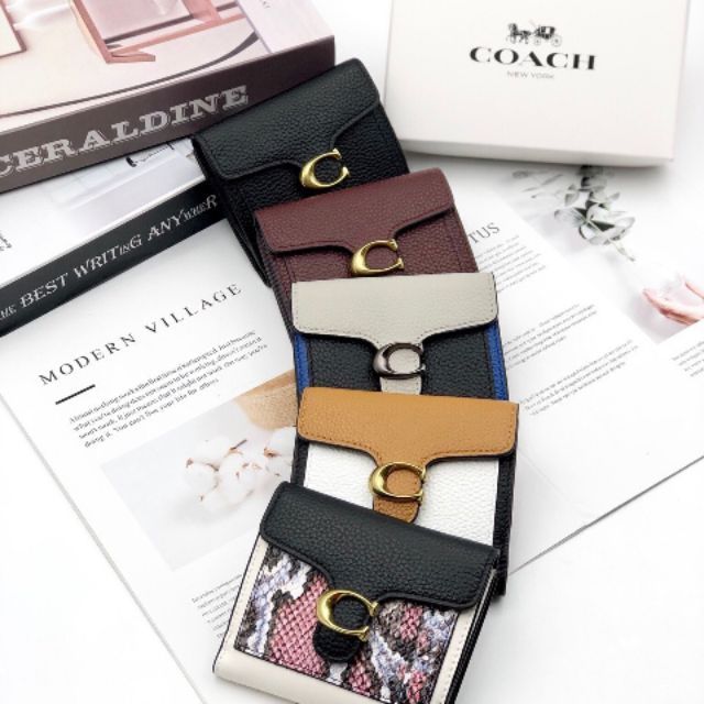 💖 VÍ COACH NGẮN DA THẬT 💖