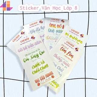 Sticker văn học 8