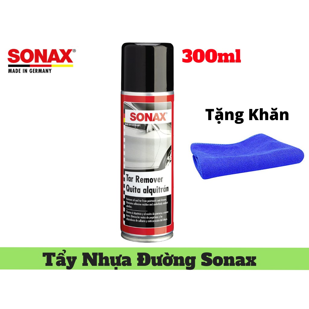 Dung Dịch Tẩy Nhựa Đường Sonax Tar Remover 334250 300ml Tặng Khăn