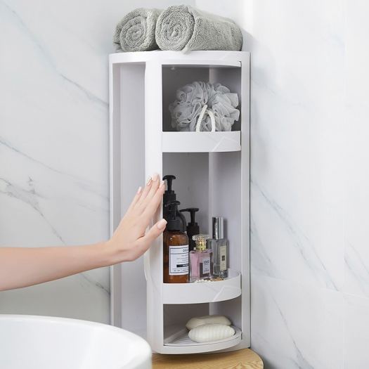 Kệ Góc Nhà Tắm Xoay 360 Độ 3 Tầng Chính Hãng, Thiết Kế Sang Trọng, Tiện Nghi