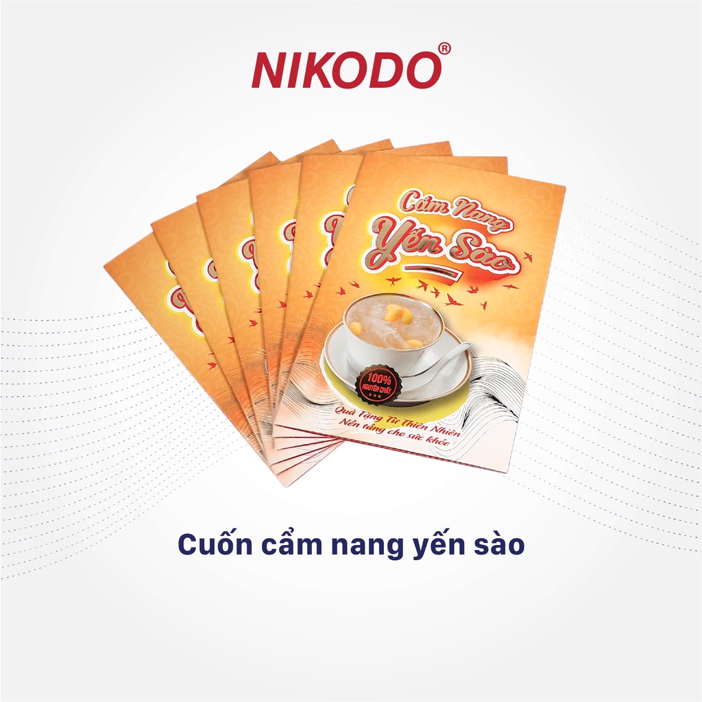Cuốn cẩm nang yến sào, quà tặng khách hàng mua yến, hướng dẫn sử dụng yến cao cấp combo 10 cuốn - Nikodo
