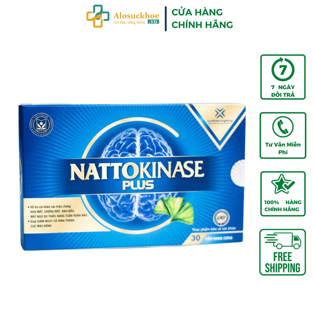 Hoạt huyết dưỡng não Nattokinase Plus 30 viên - Viện Dược Liệu