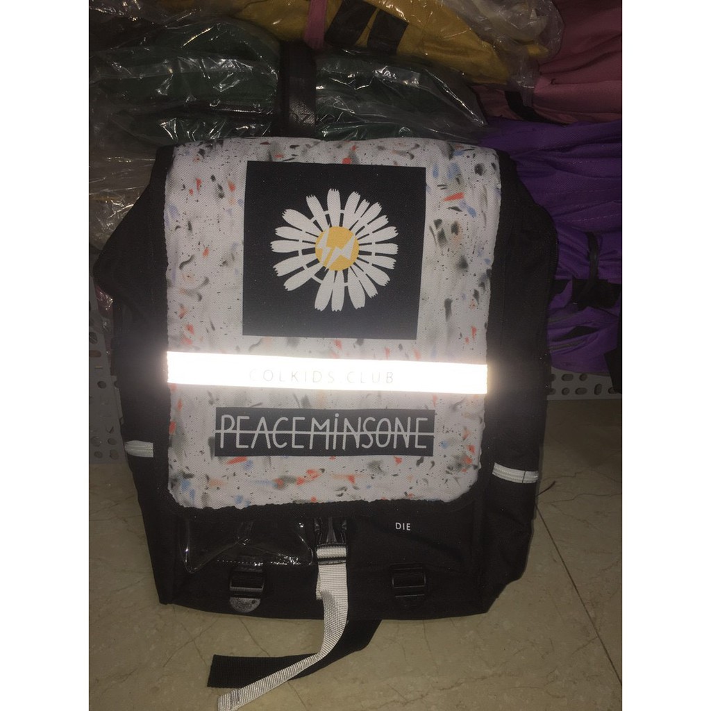 Balo Phản Quang đi học đi chơi cho nam nữ Colkids Club- SS4 hoa cúc