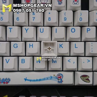 Bộ keycap Doraemon thick pbt oem profile dye-sub 108 keys