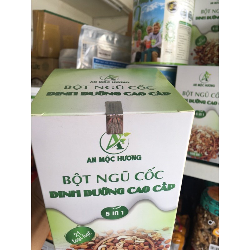 [Lợi sữa, tăng cân, bồi bổ]Bột ngũ cốc dinh dưỡng cao cấp AN MỘC HƯƠNG 21 loại hạt 500G