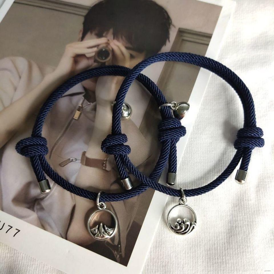 ✴⊙Shanmeng Eachother Lovers Bracelet Một đôi nam nữ sinh viên đan dây bằng tay món quà kỷ niệm nhật