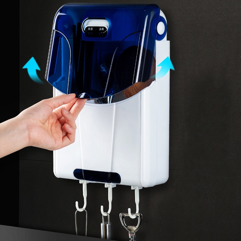 Máy Sấy Khử Khuẩn Đũa Thìa Bằng Tia UV Treo Tường Tiện Lợi Khử Mùi Tốt, Diệt Trùng, Sấy Khô Nhanh Cực Sạch Không Mùi