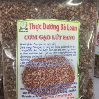 Cốm gạo lứt rang 500g