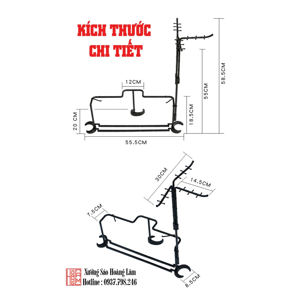 Giá treo bút lông thư pháp đa năng - GIÁ ĐỂ SÁCH