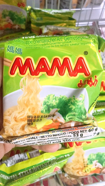 Mì tôm Mama Thái Lan thùng 30 gói (được trộn vị)