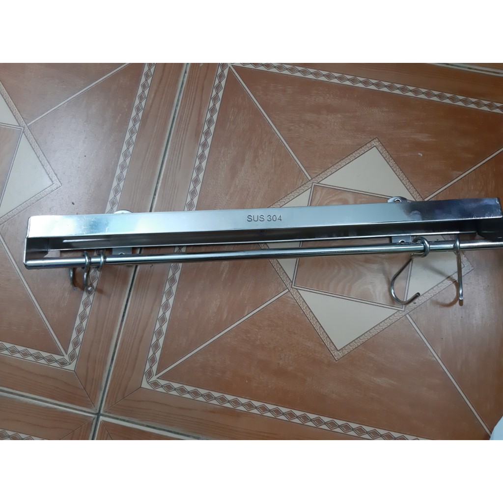 Máng xoong nồi phòng bếp, kệ để thớt ,máng dao nhà bếp 304 cao cấp QK dài 40cm