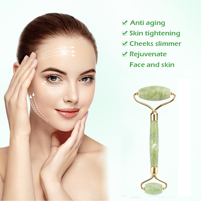 [Hàng mới về] Cây lăn massage cơ mặt và cơ thể bằng đá ngọc bích