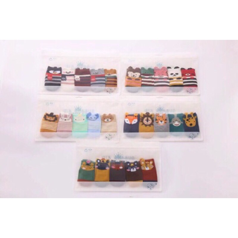 SET 5 đôi tất cổ ngắn QUB KID Chống trơn