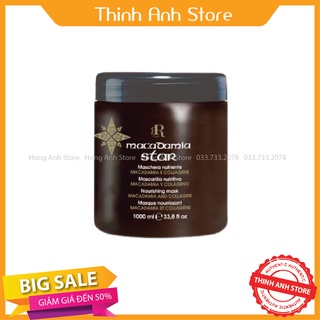 Dầu hấp chăm sóc , phục hồi , tái tạo tóc rr line macadamia star 500 - 1000ml chính hãng