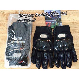 Găng tay ProBiker- ngón dài - đen