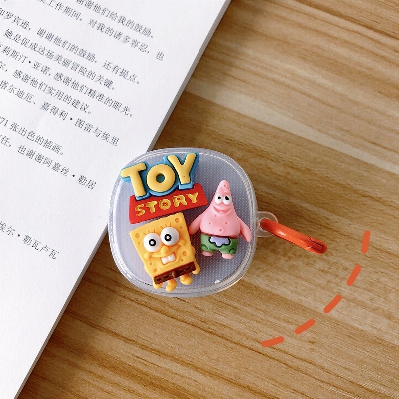 Sẵn Sàng! Vỏ Bảo Vệ Hộp Sạc Tai Nghe Baseus WM02 Mềm Hình SpongeBob Và Garfield Dễ Thương