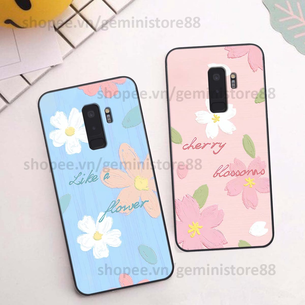 Ốp Samsung S9 / S9 Plus / S9+ in hình hoa lá nhiều màu sắc siêu đẹp, siêu xinh, siêu cá tính