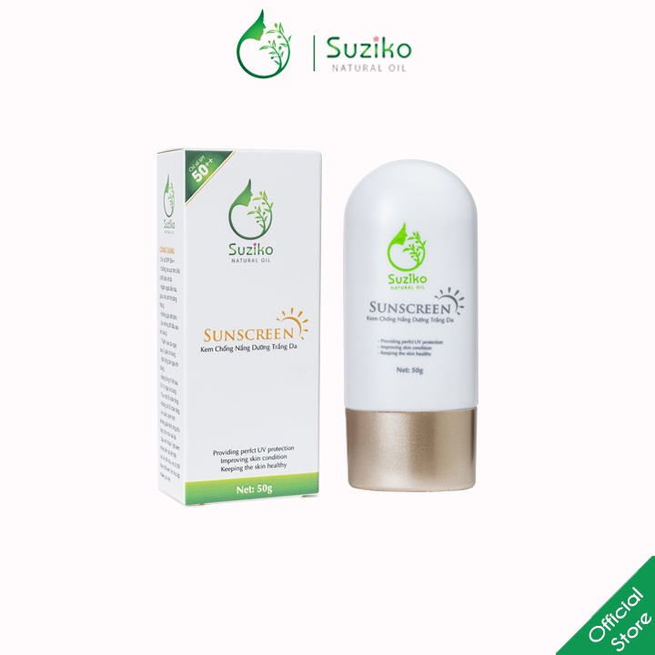 Kem chống nắng dưỡng da dưỡng trắng SUZIKO - Sunscreen| 50g