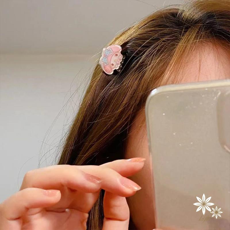 【Kifli】Kẹp Tóc Acrylic Mini Hình Chú Chó Yugui Dễ Thương Cho Nữ Sinh