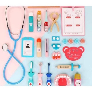 Bộ đồ chơi bác sĩ bằng gỗ