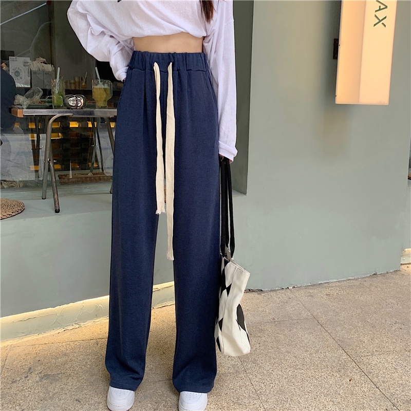 Quần SUXI ống rộng phong cách thể thao năng động trẻ trung dành cho nữ