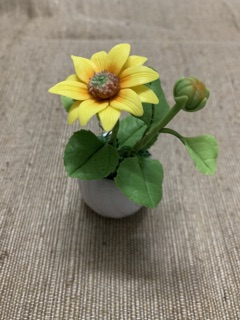 hoa đất sét mini