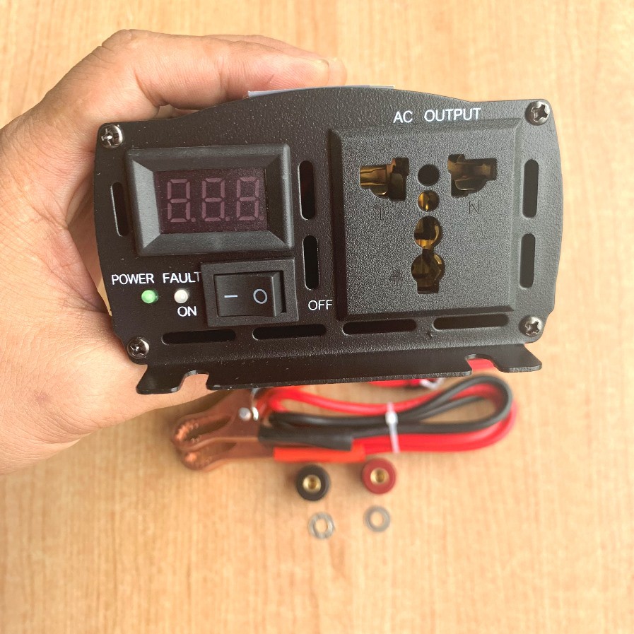 Bộ chuyển kích điện ắc quy từ 24V lên 220V Sóng sin chuẩn 500W dùng cho gia đình, xe tải lớn, nhà xưởng