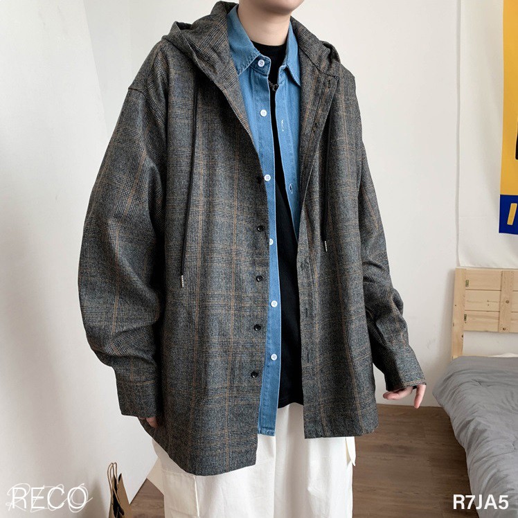 Áo khoác Hàn Quốc cao cấp dáng rộng nam nữ Jacket Loose R7JA5 Unisex, Oversize