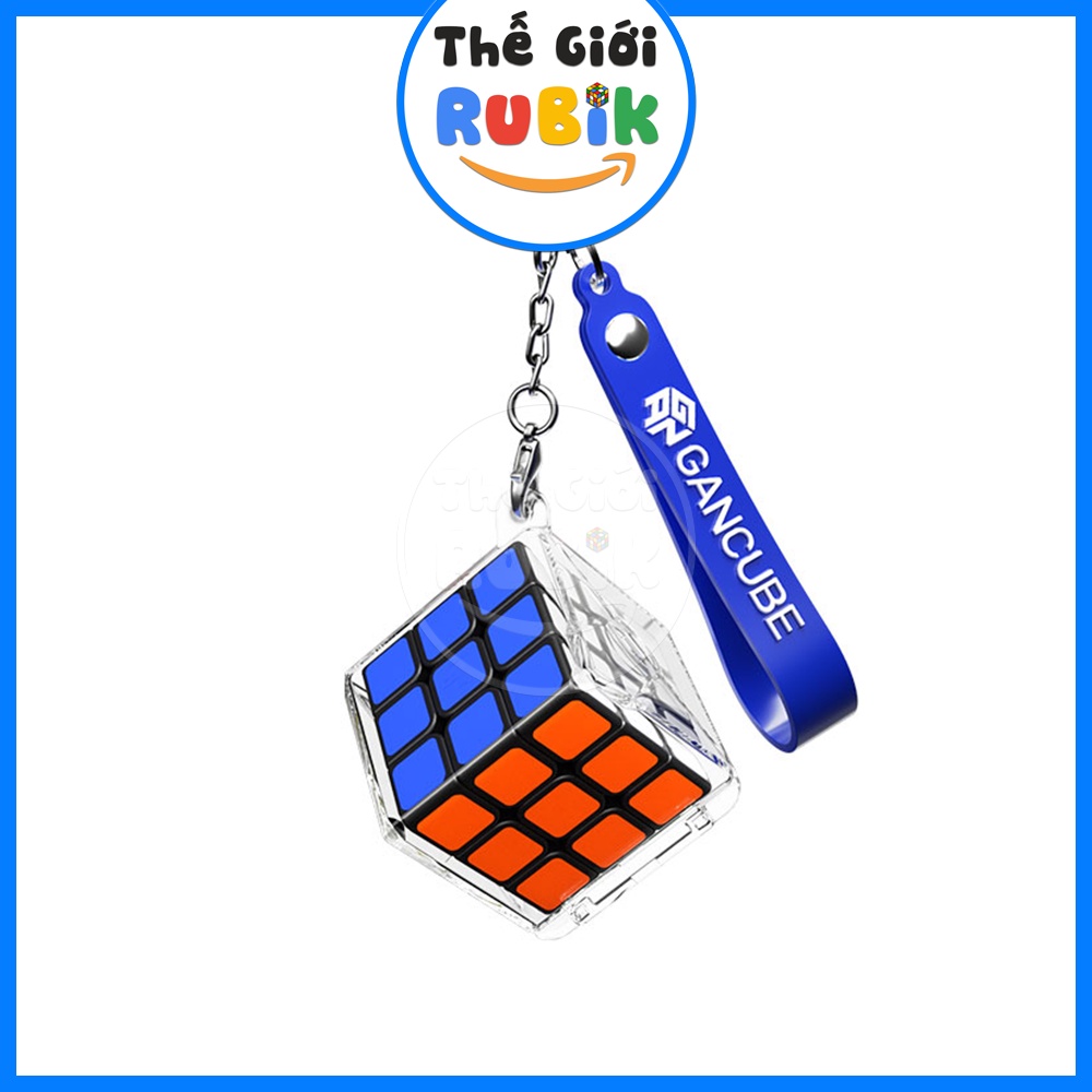 Móc Khóa Rubik GAN 328 KEYCHAIN CUBE Mini 3x3 Cao Cấp. Treo Khóa Xin Sò Đẳng Cấp Vip Pro - Thế Giới Rubik