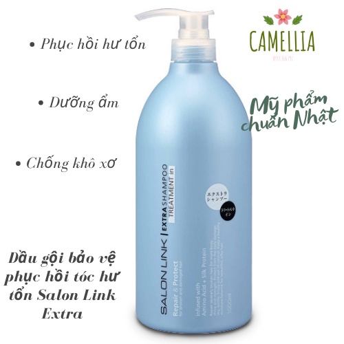 Dầu Gội Phục Hồi Và Bảo Vệ Tóc Hư Tổn Giảm Gãy Rụng Cho Nữ Nhật Bản SalonLink Extra Treatment Shampoo 1000ml