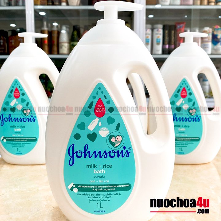 Sữa Tắm JOHNSON - Milk + Rice Bath No More Tear - Mẫu Mới