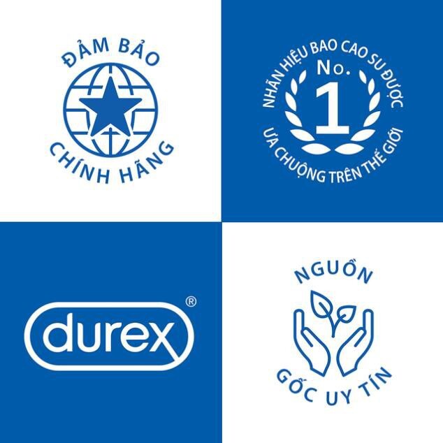 Bao Cao Su Durex Chính Hãng Loại Có Gai, Tăng Khoái Cảm (Hộp 03 Bao)