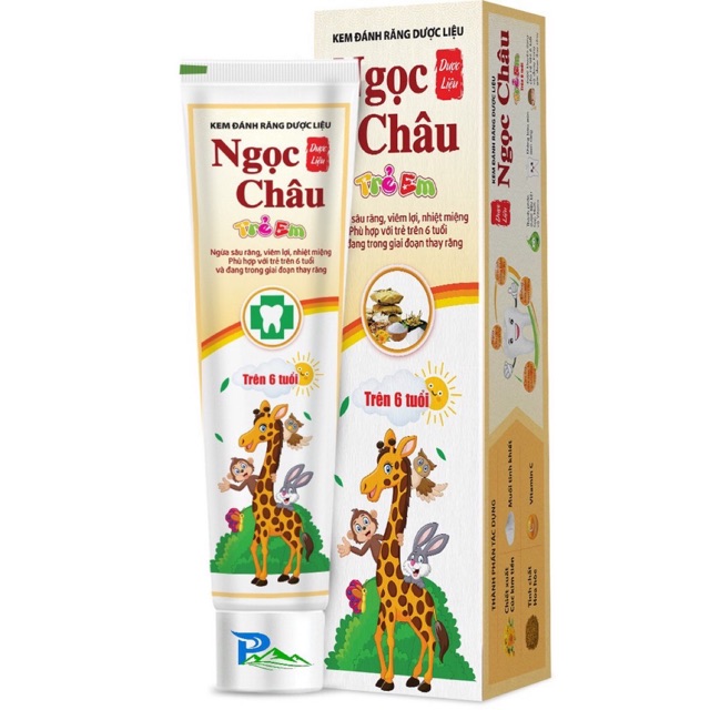 Kem đánh răng Ngọc Châu trẻ em 70g