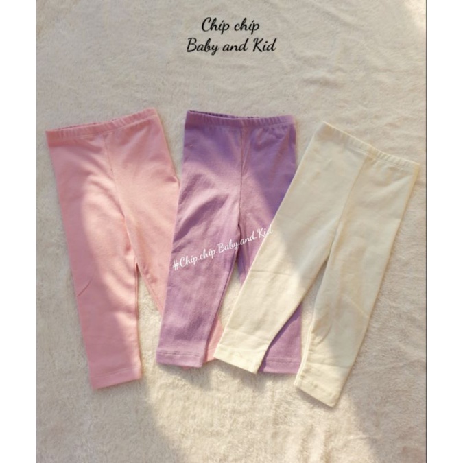 Quần legging dài chất cotton cho bé trai bé gái