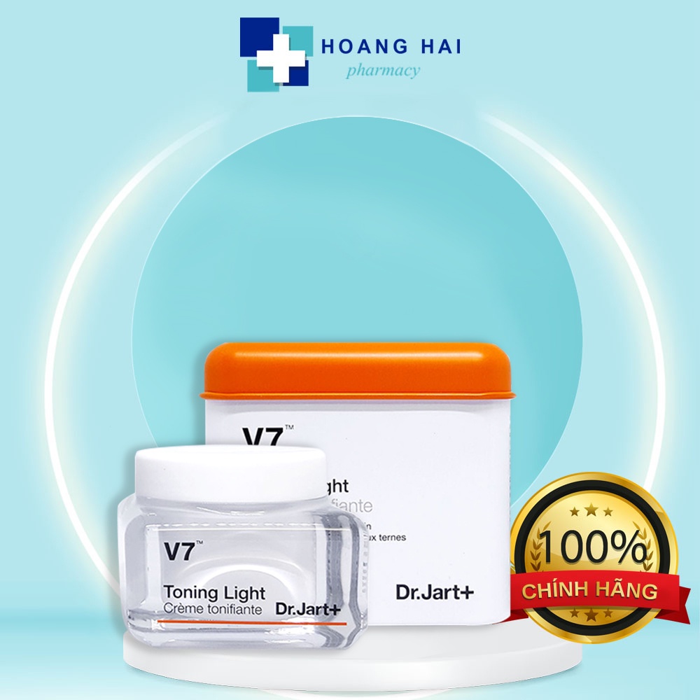 Kem Dưỡng Trắng Da V7 Toning Light Dr.Jart+ Hàn Quốc (Chính Hãng) giúp tái tạo da 15ml &amp; 50ml
