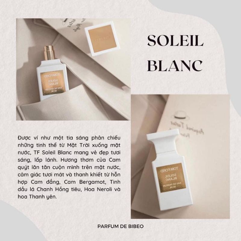 [ Minisize 3ml ] Nước Hoa T0mF0rd Solei Blanc EDP