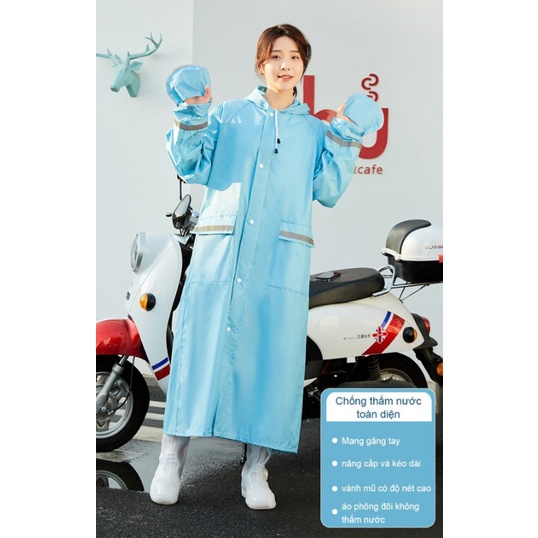 Áo mưa Bộ Froster RainCoat phong cách Hàn Quốc dành cho người có chiều cao từ 160 - 170cm | Home and Garden