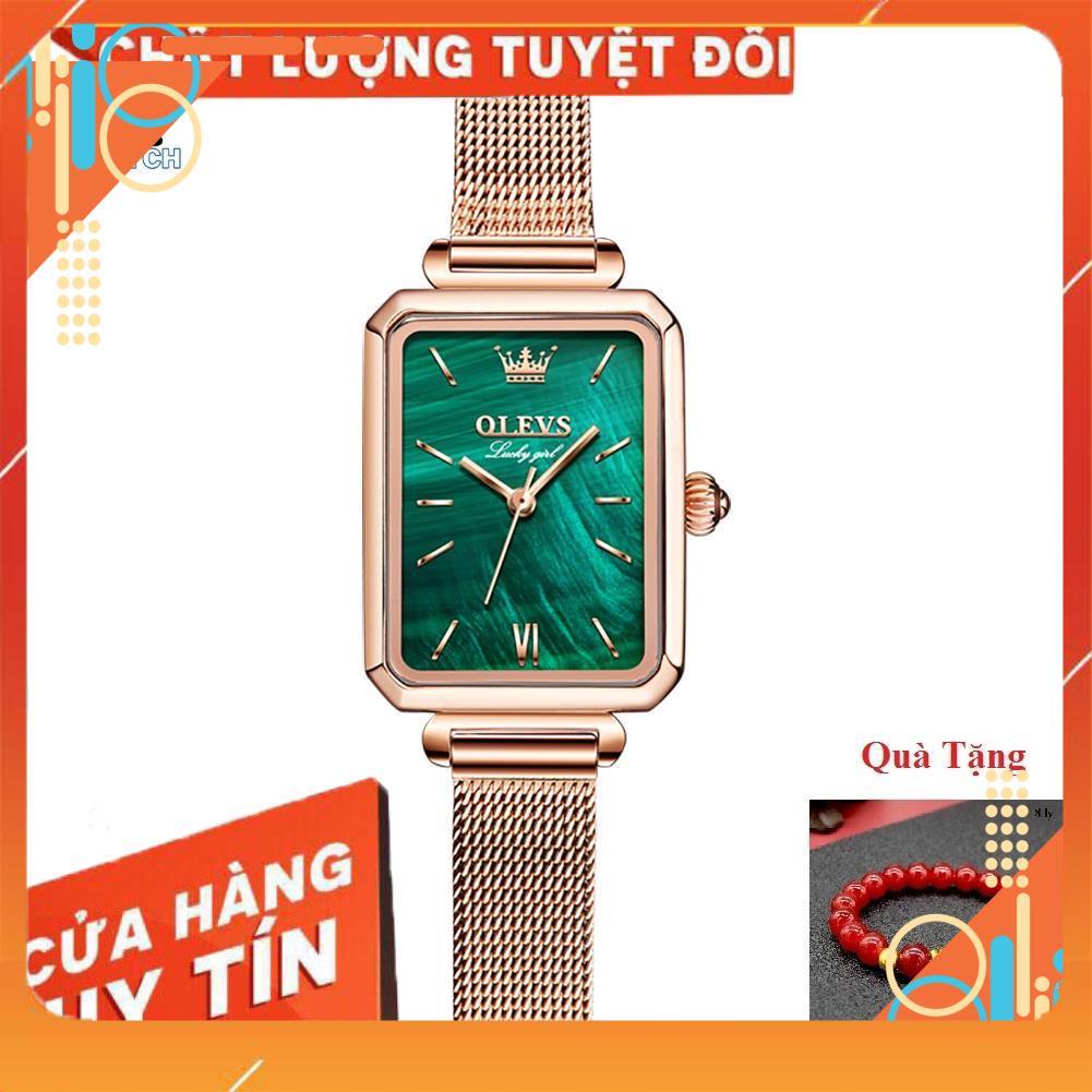 [HÀNG AUTH]Đồng Hồ OLEVS 6624 Dây Da/Thép Không Gỉ Chống Nước Mặt Vuông Giá Rẻ Thời Trang Thanh Lịch Cho Nữ | WebRaoVat - webraovat.net.vn