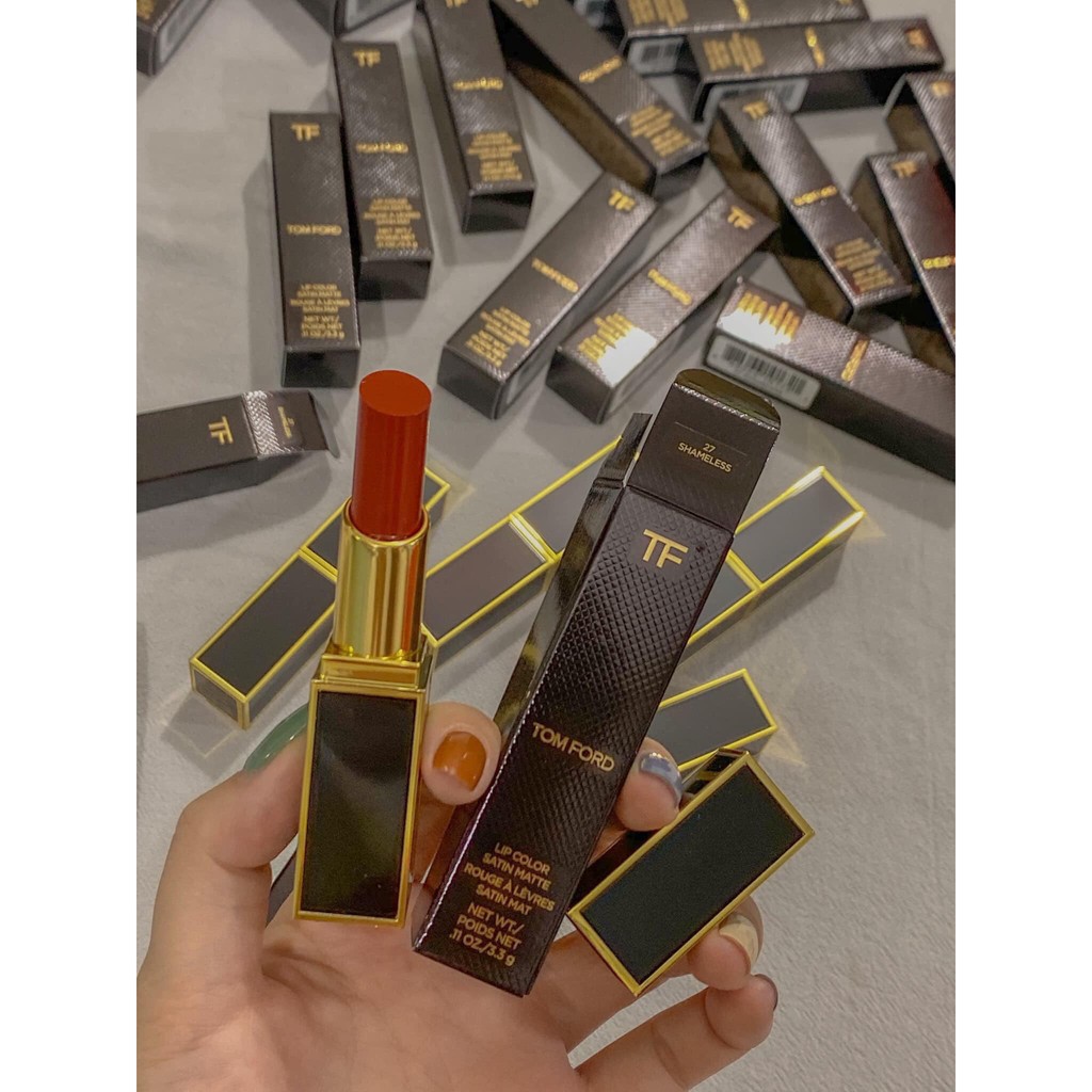 [SON TOM FORD CHÍNH HÃNG] Son Tom Ford Matte Màu 07 Ruby Rush + 06 Flame + 27 Shameless + 24 Marocain + 16 Scarlet Rouge