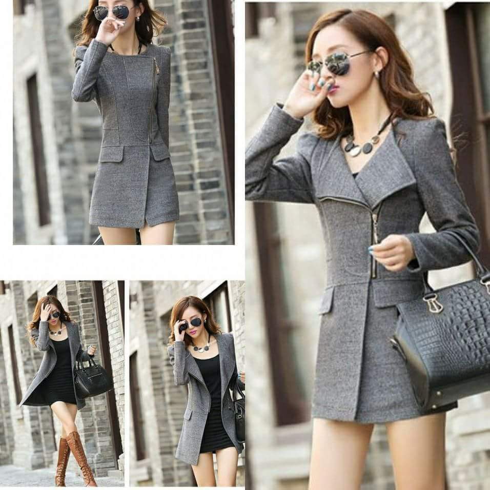 ÁO KHOÁC DẠ FORM DÀI CỔ VEST SANG TRỌNG - HÀNG NHẬP KHẨU