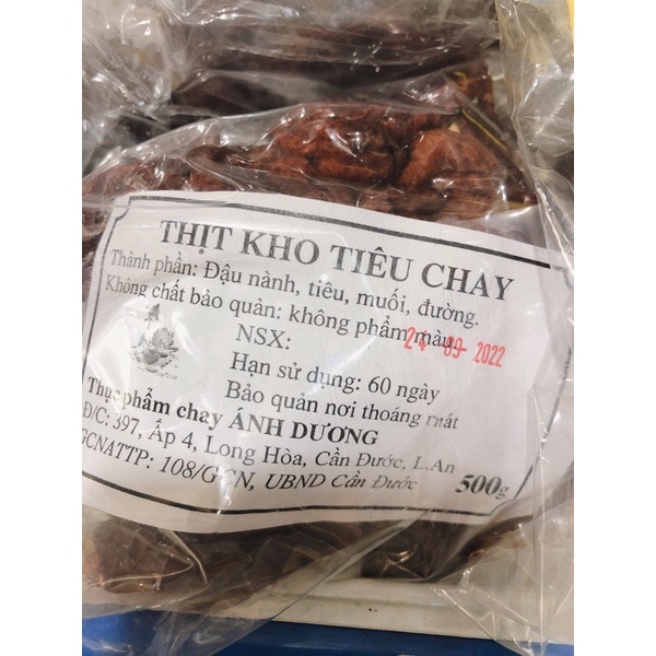 Thịt kho tiêu chay Ánh Dương 500gr/gói