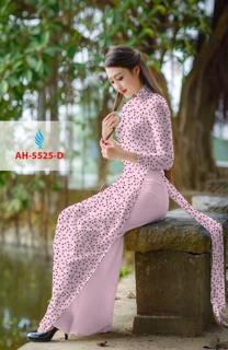 Vải áo dài hoa nhí