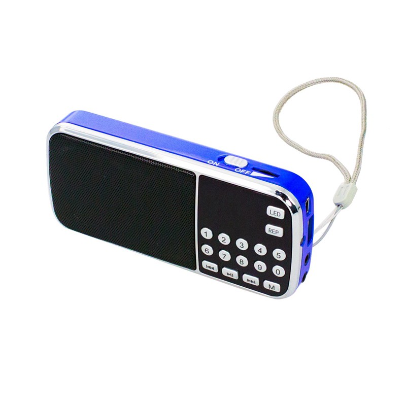 Máy Nghe Nhạc Mp3 Mini L-088 Hỗ Trợ Tf / Sd / Usb (Đen + Xanh Dương)