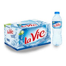 Thùng 24 chai nước khoáng Lavie 500ml(HÀNG TẶNG 100ml=&gt; CHAI 600ml)