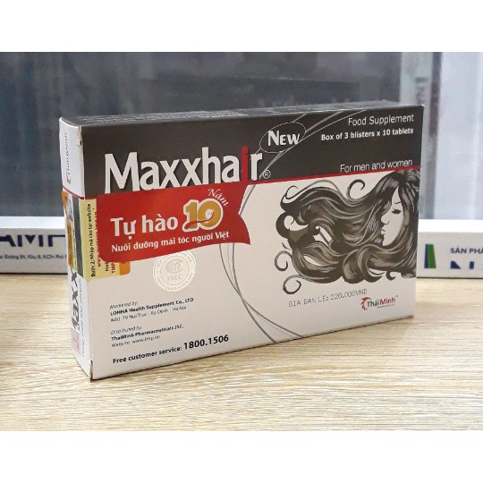 [MUA 6 TẶNG 1] Mọc Tóc Nhanh, Maxxhair Ngăn Rụng Tóc, Kích Thích Mọc Tóc Nhanh