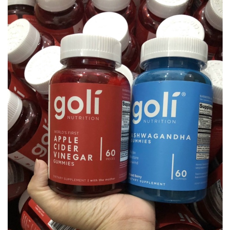 ( Date 2024)Kẹo Dẻo Giấm Táo Giảm Cân GOLI  60 viên của Mỹ