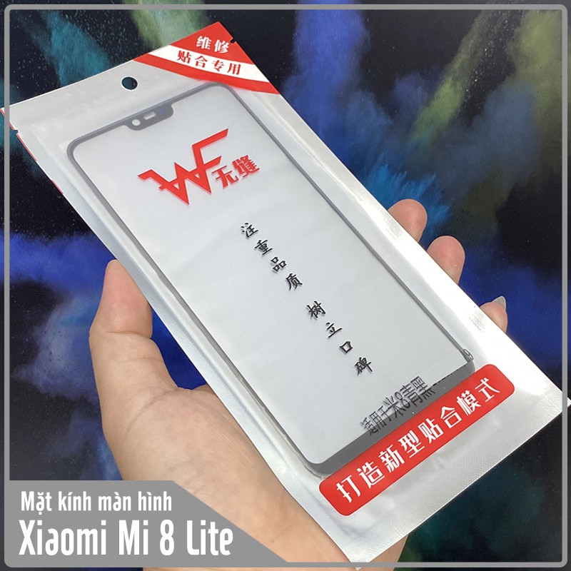 Mặt kính màn hình cho Xiaomi Mi 8 Lite WF (không keo OCA)