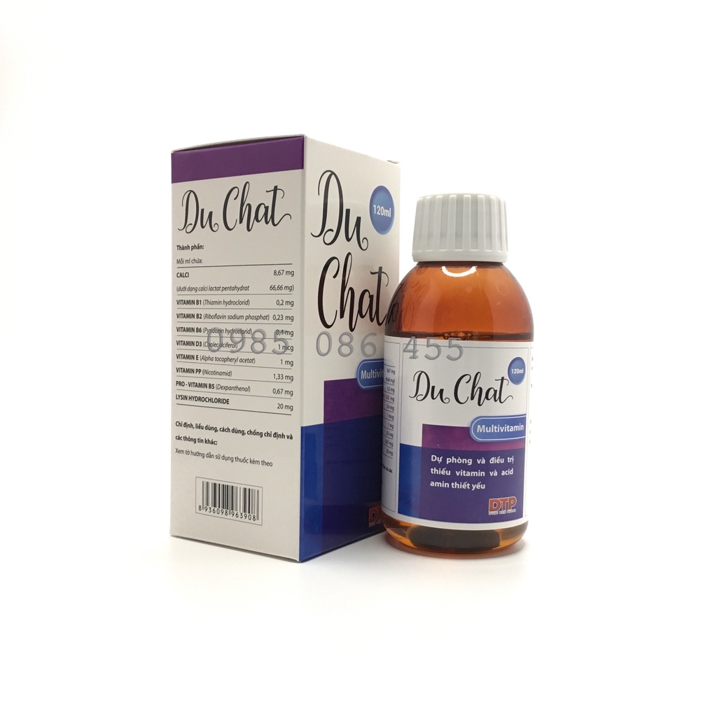 DuChat lọ 120ml - giúp bổ sung calci và vitamin thiết yếu cho bé